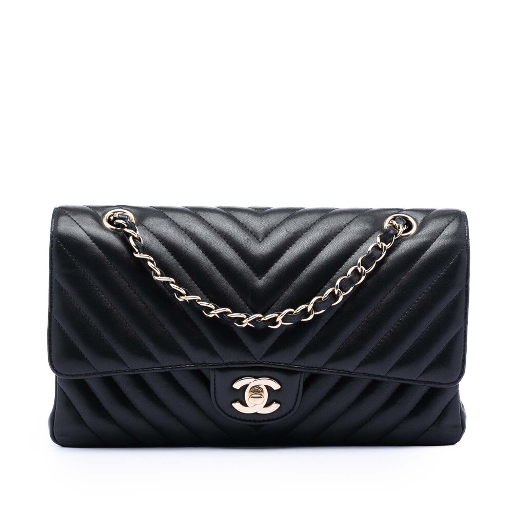 Pre-Loved Chanel Medium Classic Chevron Lambskin Double Flap